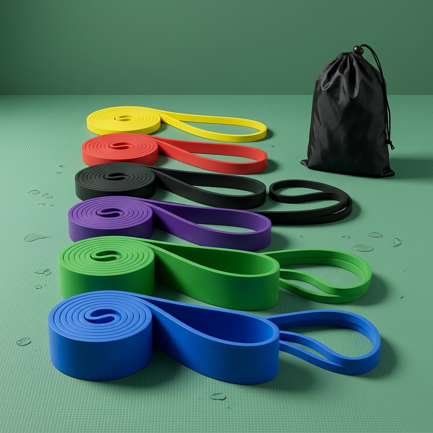 Resistance band set for strength training, mobility, and rehabilitation